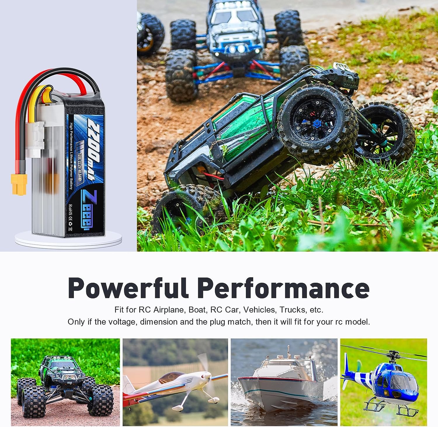 Zeee 6S 2200mAh Lipo Battery 2 - đánh giá và giá 6S Lipo Battery 22.2V 5000Mah