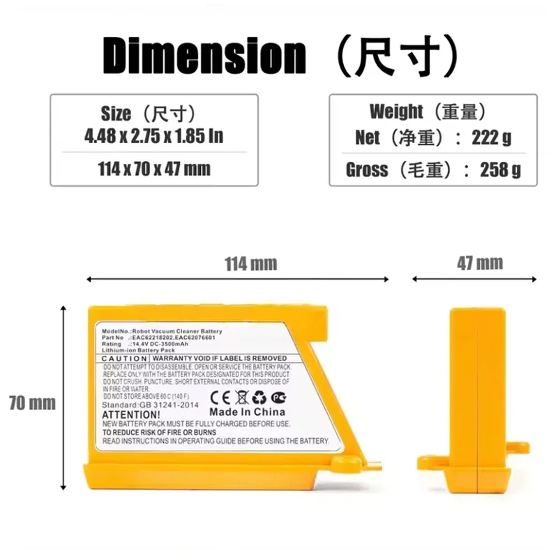 Newly Upgraded Robot Vacuum Cl - đánh giá và giá 4S Lipo Battery 14.8V 6000Mah