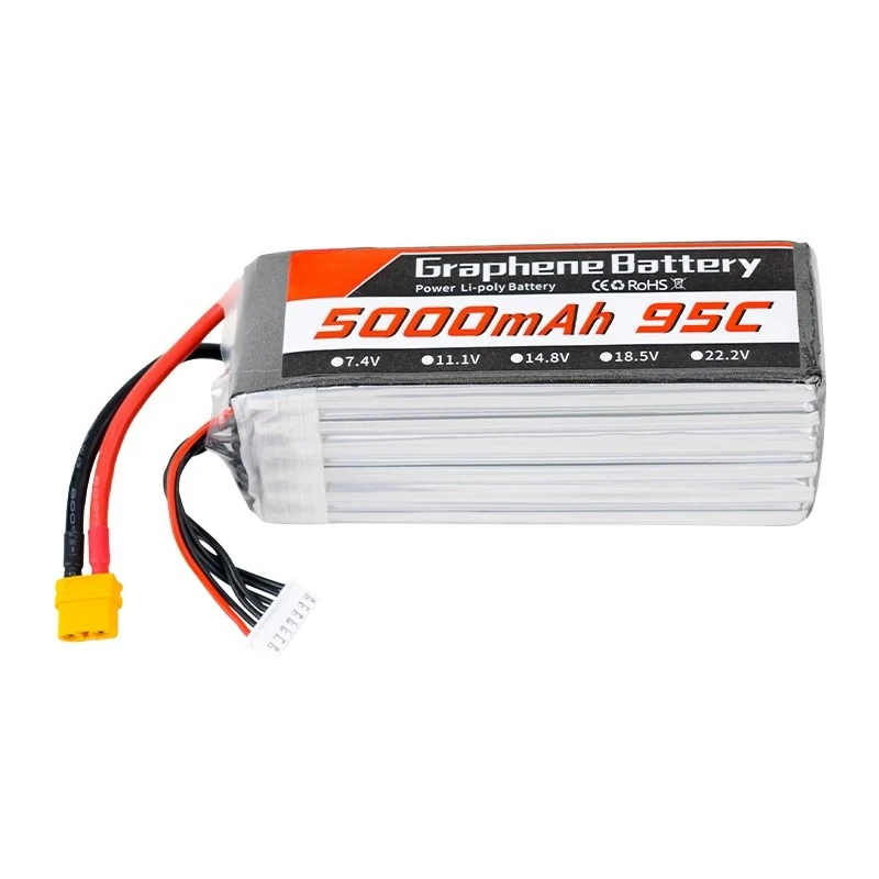 6S 22.2V 5000mAh 95C Graphene  - đánh giá và giá 6S Lipo Battery 22.2V 5000Mah