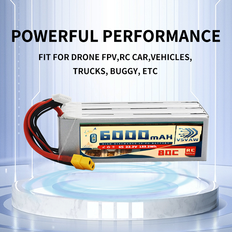 VSVAW 6S Lipo Battery 6000mAh  - đánh giá và giá 6S Lipo Battery 22.2V 5000Mah