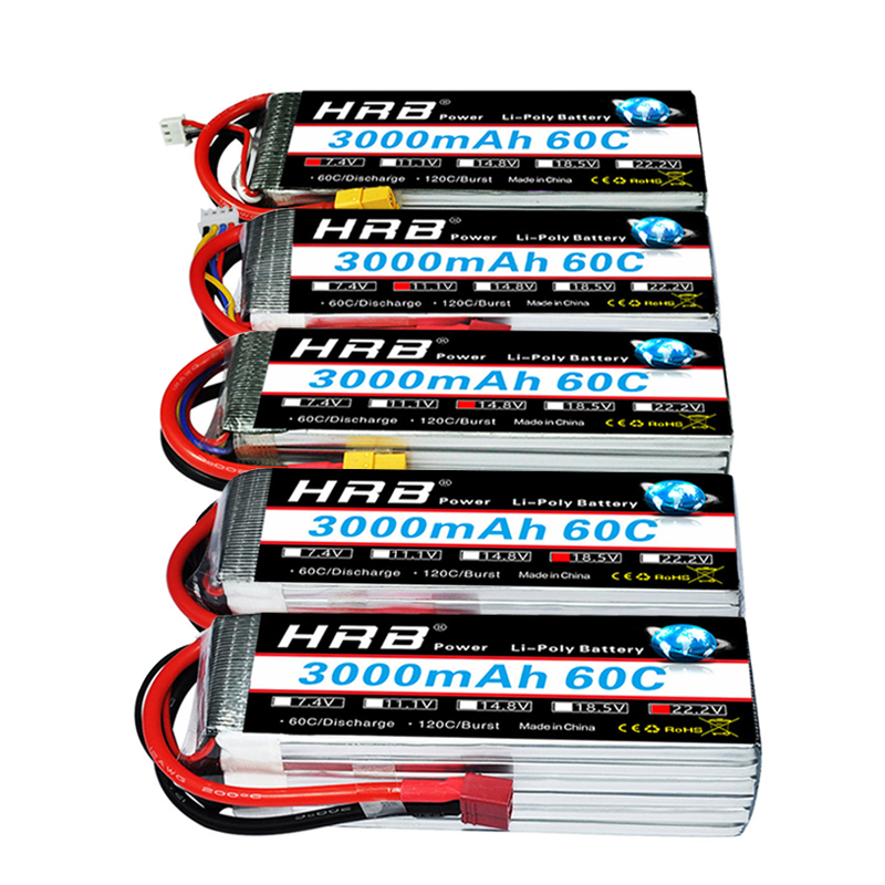 HRB lipo Battery 2S 3S 4S 6S 5 - đánh giá và giá 4S Lipo Battery 14.8V 6000Mah