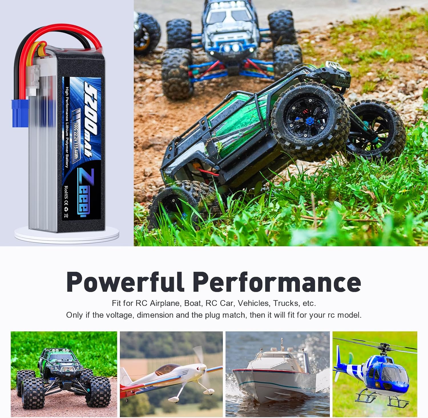 Zeee 6S 5200mAh Lipo Battery 2 - đánh giá và giá 6S Lipo Battery 22.2V 5000Mah